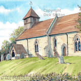 Sheinton Church St Peter Nr Cressage as a greeting card notelet, invitation or thank-you card. prints available.