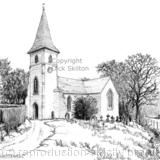 Whitwell St. Mary's near Whitchurch as a greeting card, notelet, invitation or thank you card. Prints, postcards and originals available. 