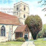 Crowle Church St John the Baptist as a greeting card or bespoke notelet or invitation. Prints and postcards available.