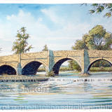 Leintwardine River Teme and bridge as a greeting card or notelet. Prints and available.