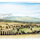 Brown Clee from Six Ashes (2) as a greeting card or bespoke notelet. Prints and postcards available.