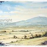 Wrekin from Wenlock Edge (2) as a greeting card, notelet etc. Prints and postcards available on request.