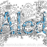 Aled name art design as a greeting card. Prints and scans available.