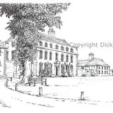 Kinlet Hall, Moffats School greeting card or bespoke notelet or invitation or thank you card. Postcards available.