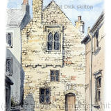 tenby the merchants house greeting card or print