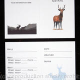Deer stalking record card example