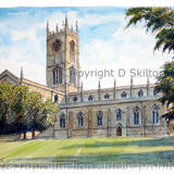 Ludlow st Laurence watercolour as a greeting card, notelet, invitation or thank you card. prints and postcards available.