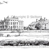 Delbury Hall Diddlebury Corvedale Shropshire as a greeting card or bespoke notelet. Prints and postcards available.