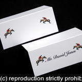 Place name examples horse and rider with and without printed name. If you wish place names wir