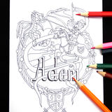 ADAM dragon knight on horeback card