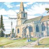 Chaddeseley Corbett church St Cassian's a greeting card or bespoke notelet or invitation. postcards and prints available.