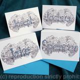 Spencer, Joshua, Jake, Joseph examples of name art designs. These cards are sold as single cards for £2.50, please contact for different  names and if you wish several to save on postage.