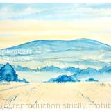 BROWN  CLEE from Farlow evening image as a notelet or greeting card. Prints and original available.