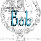  QUEEN KING ACE and joker design with BOB as en example. Any name or word can be put into this design for you as a card or print. ( this is a card)