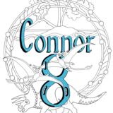 CONNOR 8, example of bespoke names and age and interest card. I can produce a card with a design to suit name, age, two interests for £5 + postage. Scans available.