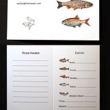 Fishing record card bespoke to whatever your needs. We work with you and put your ideas into a bespoke card. Whatever fish you need we will paint in this style. 