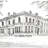 Ellel Grange, Bay Horse  Lancaster as a signed  print on a4 watercolour paper. Unmounted.