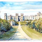 Windsor castle watercolour Signed a4 print on watercolour paper, unmounted.