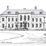 Bridgnorth Moreville Auldenham park wedding venue as a signed print on a4 watercoulour paper, unmounted.
