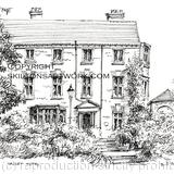 The Valley Hotel Ironbridge printed as a blank inside 6 by 4 inch card for you to write or print invitations or thank you etc. prints and postcards available.