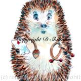skillipig nurse ( fun hedgehog designs as cards) 