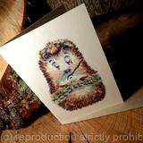 56 skillipig Not feeling well collection of funny hedgehog cards. cards 6 by 4 ivory with recycled brown envelope.