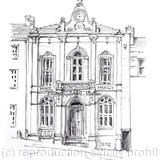 Ashbourne Town all Derbyshire. Signed a4 print on watercolour paper. Cards available on request.