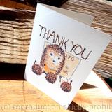 181 Skillipig card. Thank you or thank you for teaching me. Hedgehog teacher with children.