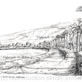 Tenerife Playa de las Americas beach as a 6 by 4 inch greeting card