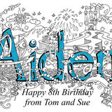 Bespoke name card sent to you via email or messenger for you to email to  a friend or relative etc. Pay via PayPal and say what name and what message and I will do this for you.