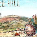 Edmund Hoggary at the summit of Clee Hill in Shropshire . One of our images on facebook  Skillipigs Grand tour.