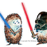 630 Star wars. Skillipig card with no greeting. 6 by 4 inch card with recycled envelope.