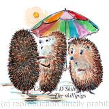 604 dancers with umbrella ( no greeting) 6 by 4 greeting card with envelope