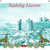 2 Harlech Christmas card, snow. 6 by 4 white card and envelope. Nadolig LLawen.