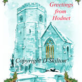 Hodnet Church Shropshire  Christmas card. 6 by 4 inch with white envelope. Pack of 5