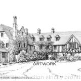 stone manor Kidderminster wedding venue as a greeting card 