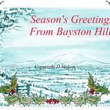 The wrekin from Lyth Hill Nr Shrewsbury Christmas card. 6 by 4 inches white card and envelope.
