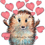 936 HAPPY ST. DWYNWEN'S DAY skillipigs 6 by 4 greeting card with brown envelope