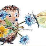 772N skillipig greeting card. 6 by 4 with envelope