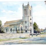 Broadway Church Worcestershire St Michael's as a 6 by 4 greeting card. Scans available for personal use.