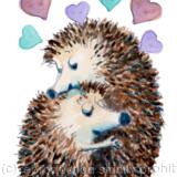 1179 Skillipigs hugs NO TEXT 6 by 4 greeting card