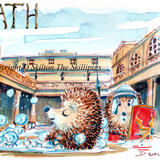 BATH Romans Skillipig Greeting card