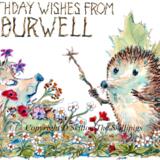 BIRTHDAY WISHES FROM BURWELL Skillipig Greeting card 