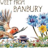 A TWEET FROM BANBURY robin. Skillipig greeting card