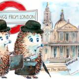 1356 Skillipigs with st Paul's London GREETINGS FROM LONDON 6 by 4 inch greeting card with envelope. 