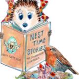 1023 nest time tales HAPPY BIRTHDAY Skillipig 6 by 4 inch greeting card