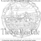 4 NA seaside colouring sheet  personalised with a name or  your cafe name on. digital download for you to print off and give out on rainy days