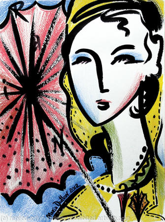 Girl in a Yellow Macintosh