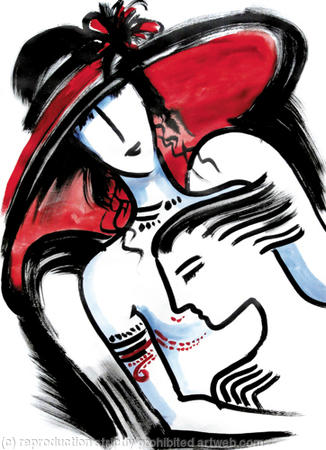 Hats and Wings 2 (series of 3 canvases)