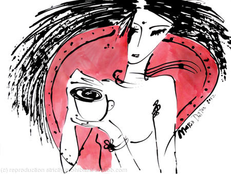 Woman in a Red Chair